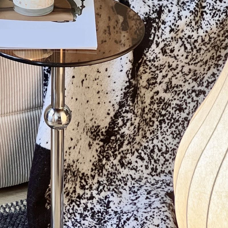 Contemporary Irregular Coffee Table Modern 21.8-In High 1 Single Cocktail Table