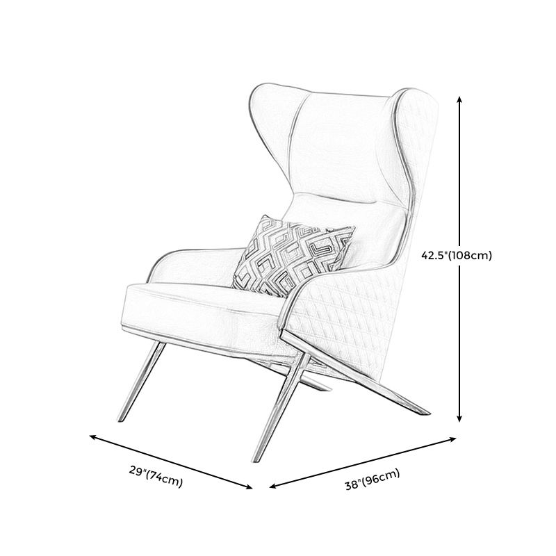 29.13"L x 37.8"W x 42.52"H Modern High Back Wingback Chair for Living Room