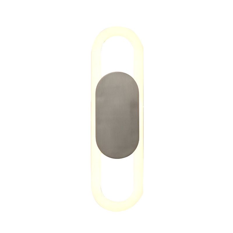 Bedroom Living Room Sconce Lighting Oval Shape Modern LED Wall Mounted Fixture