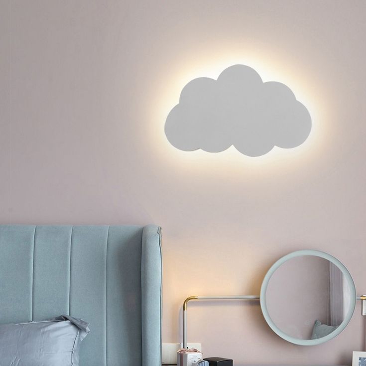 Cloud Sconce Light Fixture Nordic Style Metal LED Wall Lighting Fixture for Bedroom