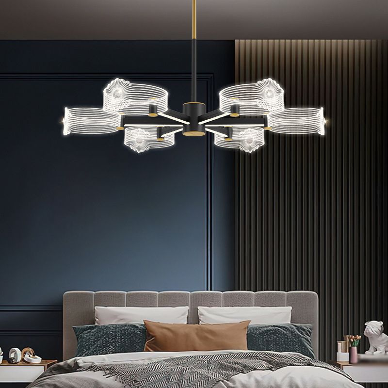 Multi -Leuchtring -Zweighängung mit modernem Metallhängellicht für Esszimmer hängende Leuchten