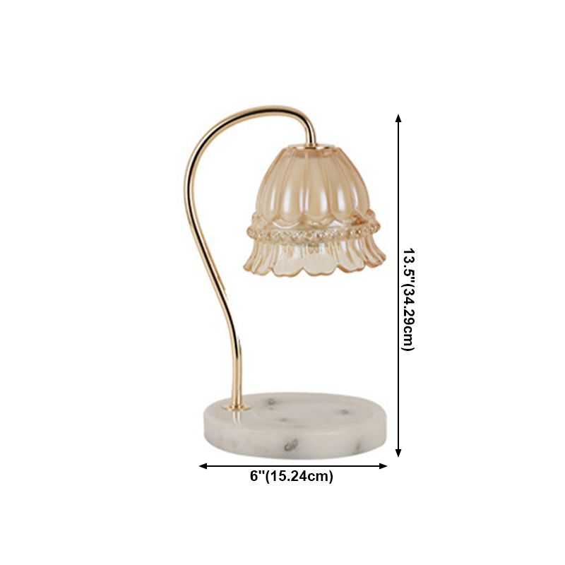 Gold Table Lamp Aromatherapy Melting Wax Desk Lamp for Bedroom (Without Aromatherapy)