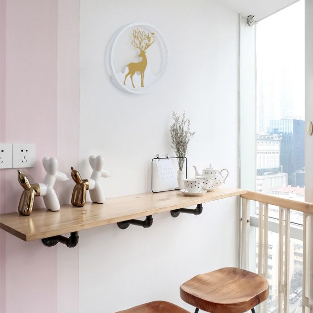 Circle Alluminio Light Minimalismo Minalismo a 1 luci a parete LED per camera da letto