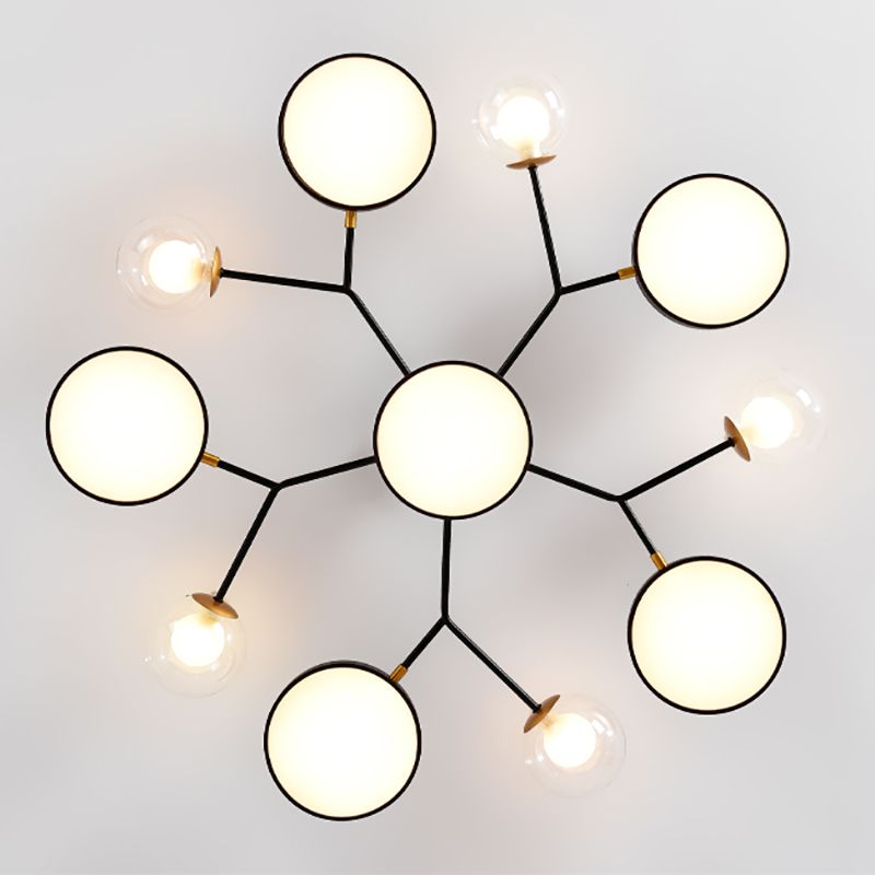 Modern Style Starburst Ceiling Light Creative Flush Mount Light for Bedroom Drawing Room
