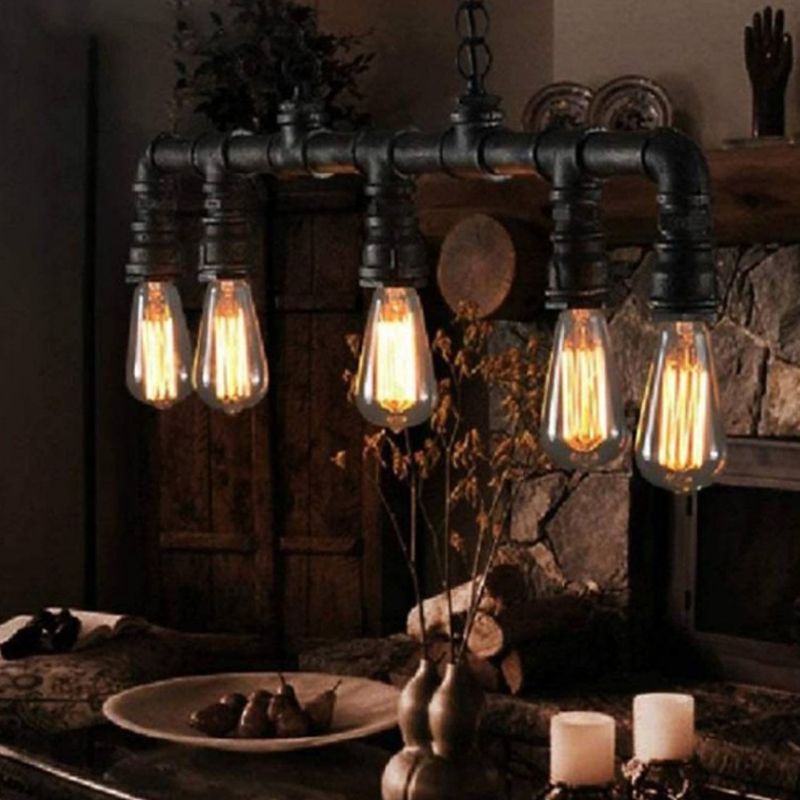 Industrial Island Light Minimalist Pendant Lighting Fixture for Dining Room