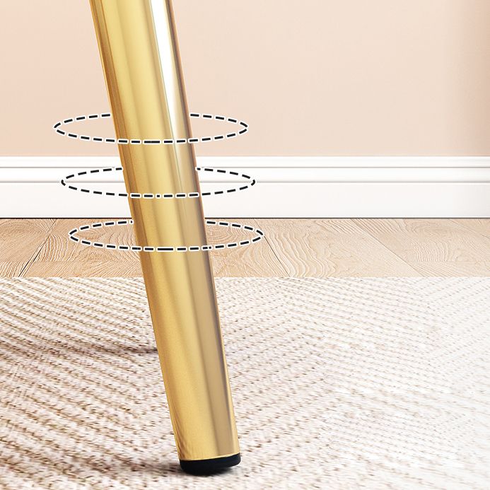 Solid Color Leather Standard Stool Modern Style Simple Household Rectangular Stool