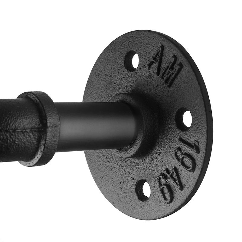 5 Bulbs Wall Lighting Vintage Style Twisted Pipe Metallic Wall Mounted Lamp with Pressure Gauge in Black