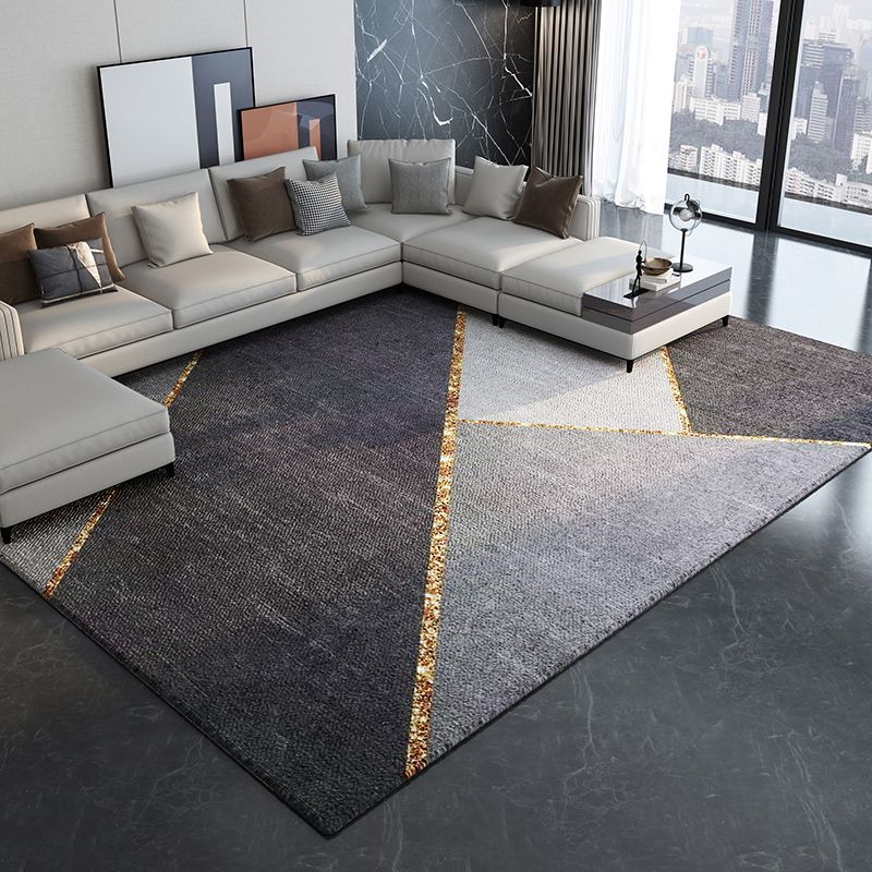 Alfombra marina ligera Moderia Mezcla gráfica Alfombra resistente a las manchas de la alfombra para la decoración del hogar