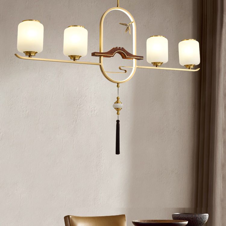 Luces colgantes de cocina contemporáneos Cilíndrico 5 Luz de luz Luz de luz accesorios