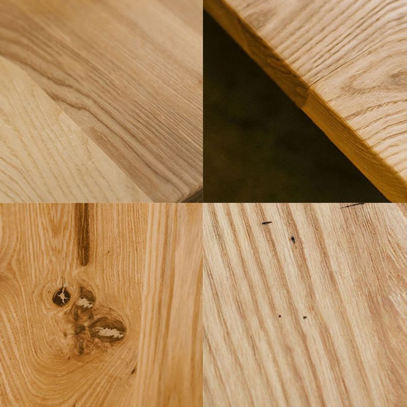 Natural Simplicity Rectangle Dining Table Pine Solid Wood Trestle Base Table