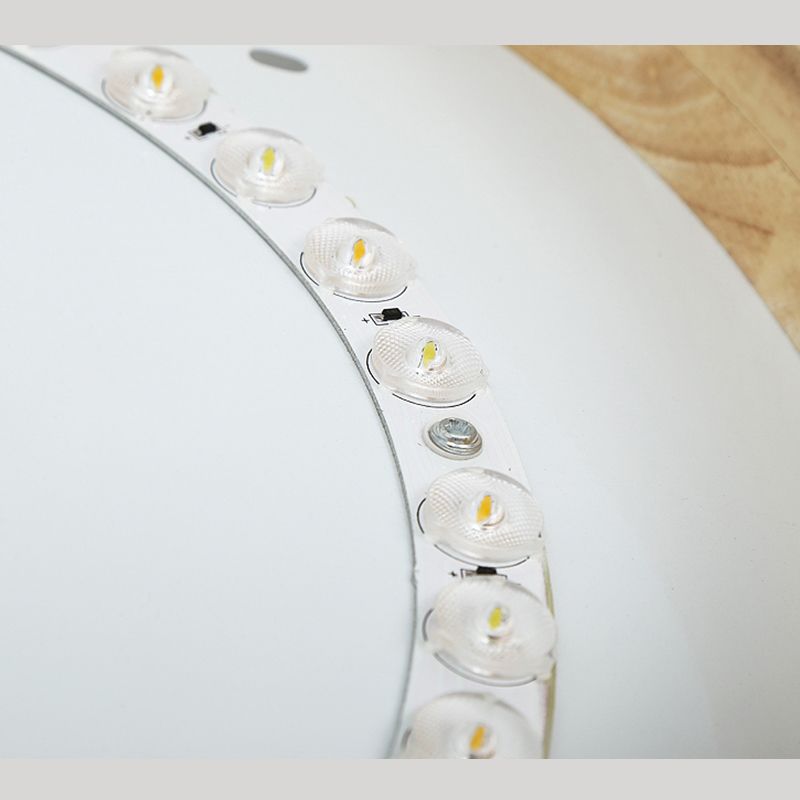 Lámpara de techo minimalista de madera con montaje empotrado LED para sala de estar