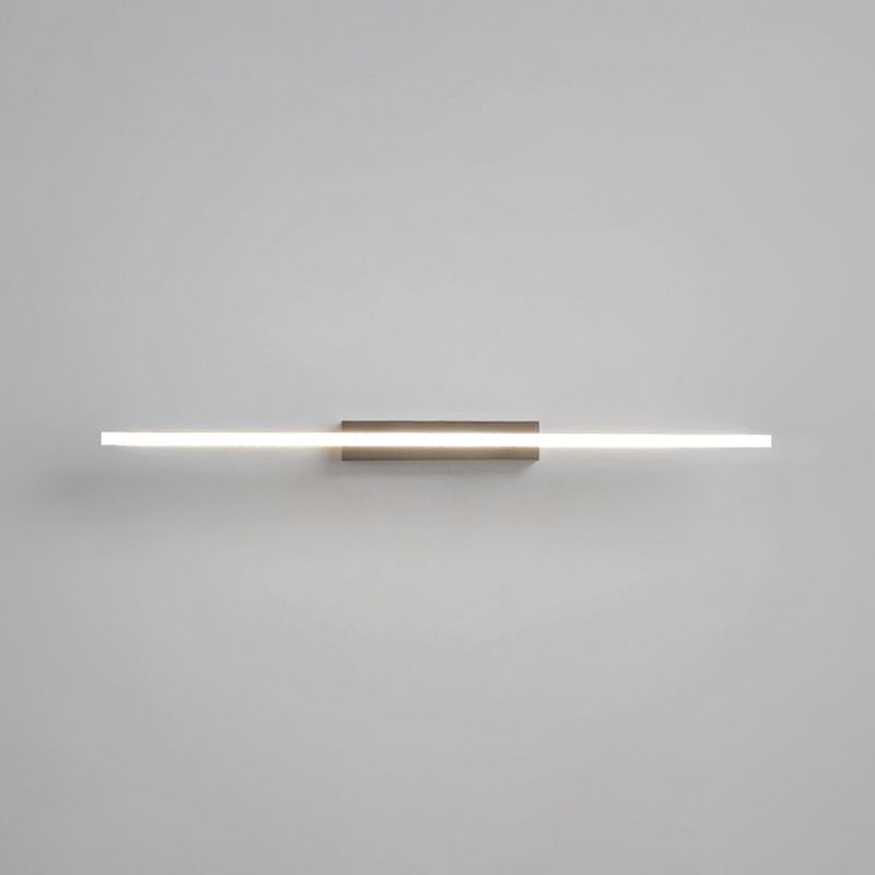 Application murale linéaire à LED noire dans la lampe murale en aluminium de style luxueux moderne avec nuance acrylique