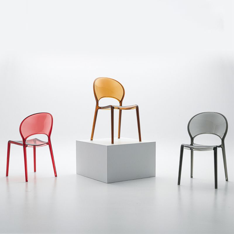 Nordic Style Colorful Side Chair Plastic Side Dining Chair for Home Use