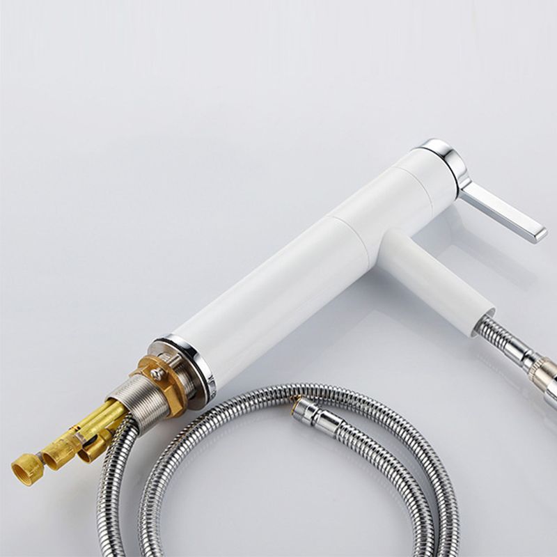 Pull-out Vessel Faucet Modern Style Faucet with One Lever Handle