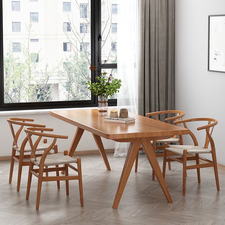 Modern 1/4/5/7 Pieces Rectangle Dining Table Set Pine Wood Dinette Set