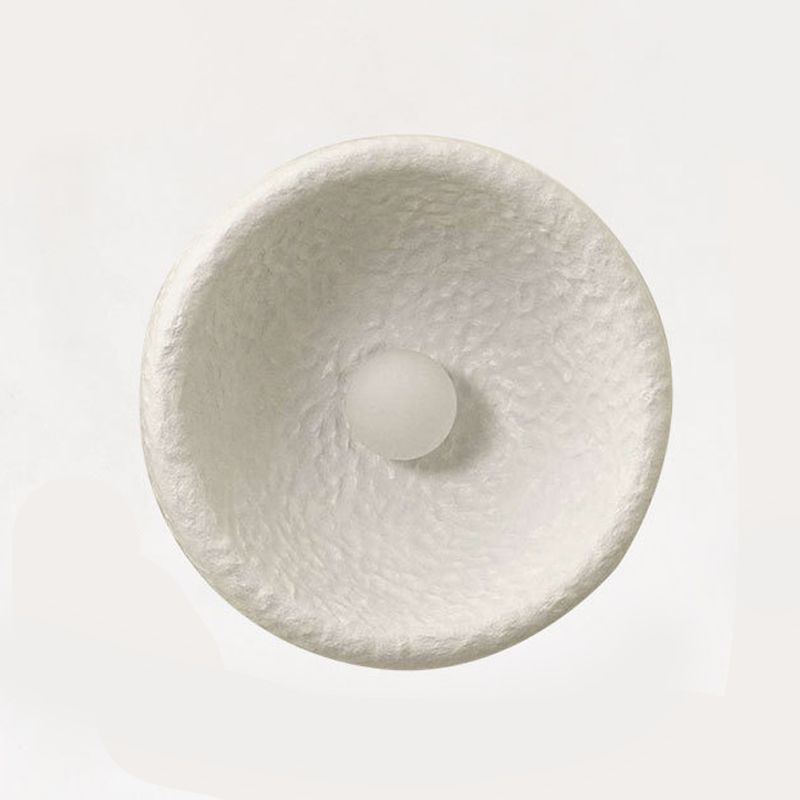 Modern Circular Wall Light Sconces Resin 1 Light Wall Lighting Fixtures