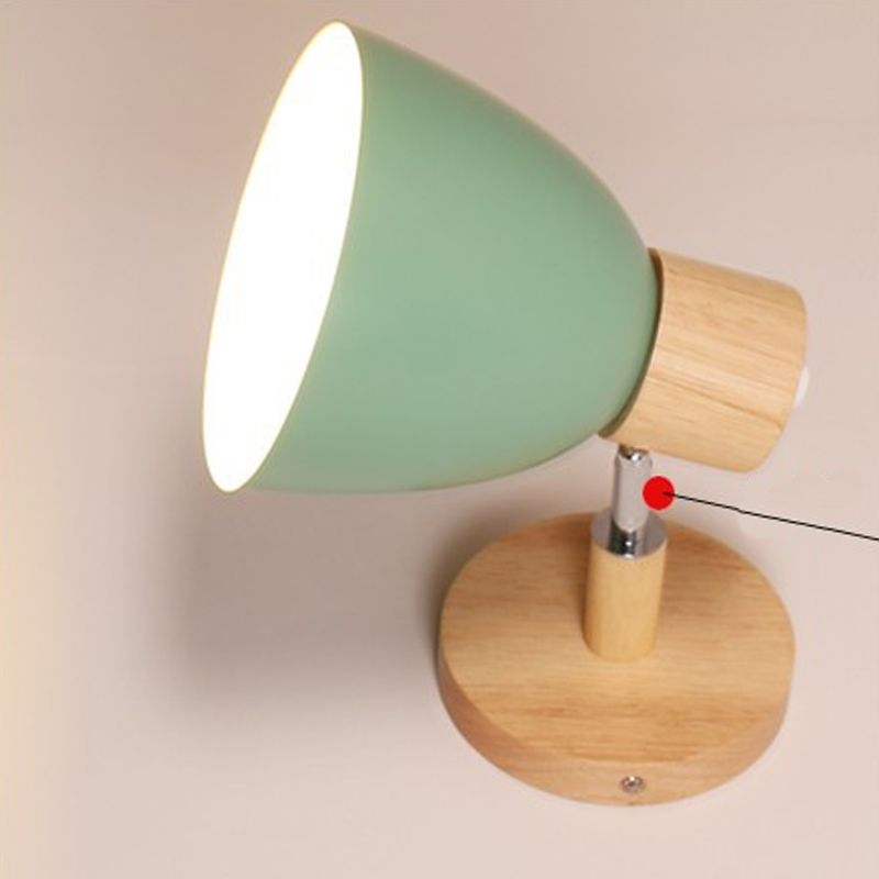 Lámpara montada en la pared de tazón Lámpara de montaje de pared de metal de macarricidad de macarrón de tazón para sala de estar