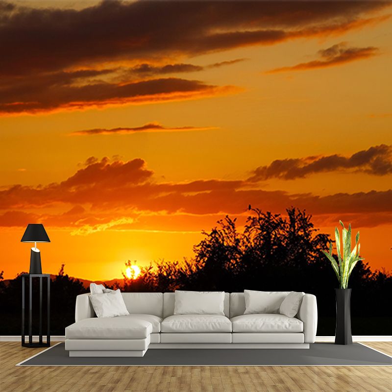 Photography Sky Landscape Mural Mildew Resistant Wall Decor for Living Room