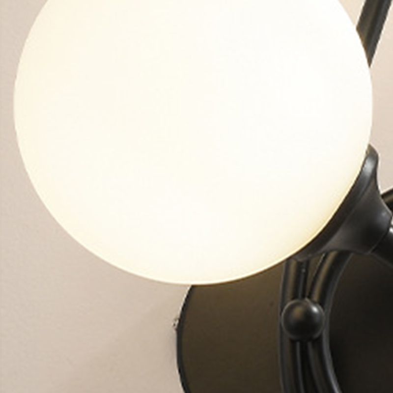 Chambre à coucher simple luminaires d'éclairage en verre blanc éclairage mural