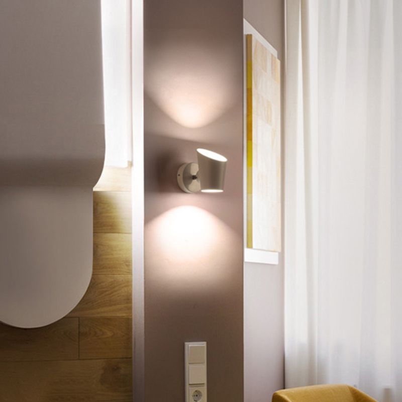 Modern Style Geometric Wall Sconce Metal 1 Light Sconces for Bedroom