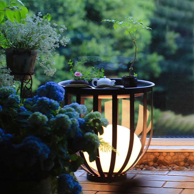 Metal Contemporary Pergola Shape Outdoor Waterproof Light with Plastic Shade
