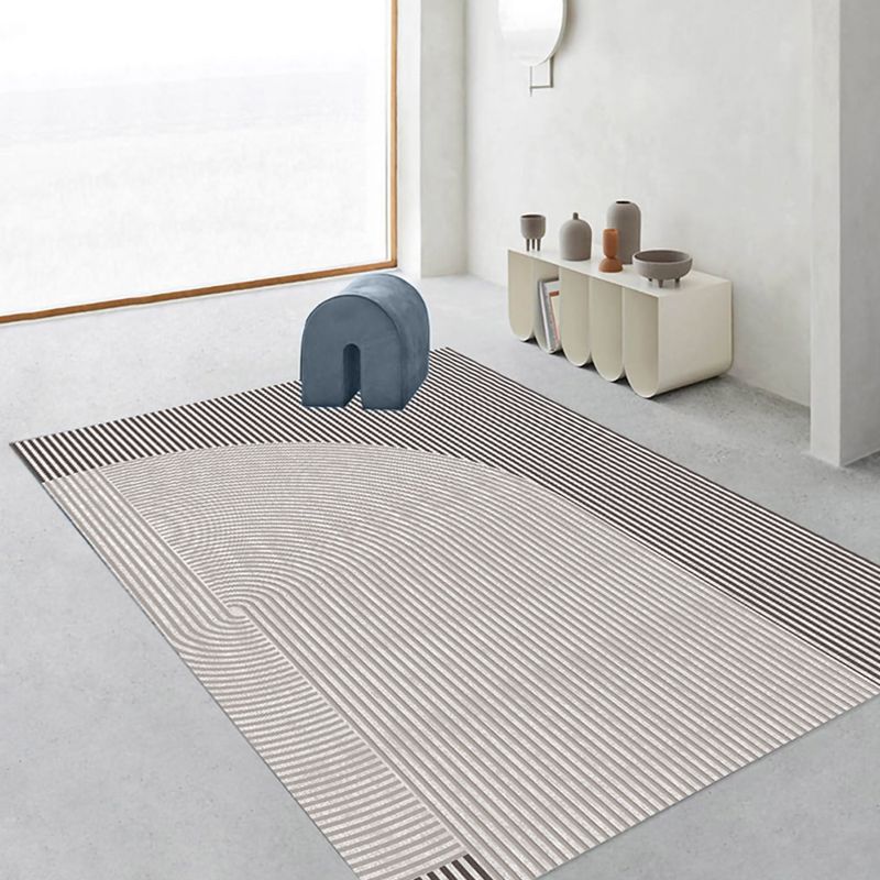 Funky Carpet Abstract Pattern Rug Living Room Polyester Carpet with Non-Slip Backing