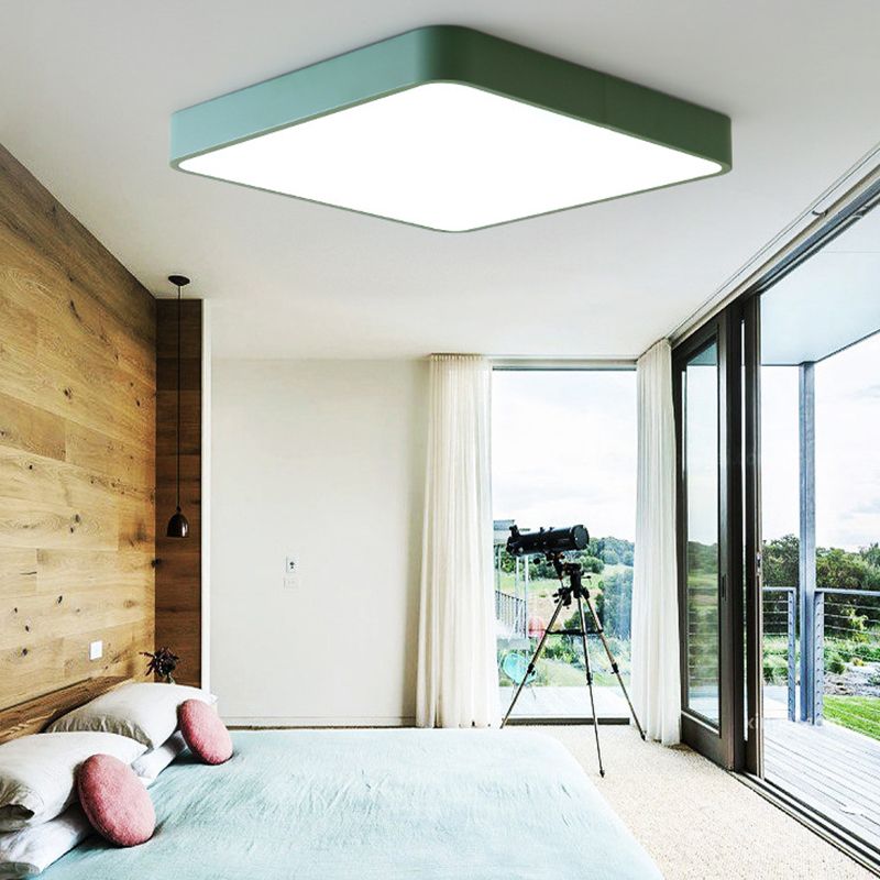 Metal Geometric Flush Mount Fixture Macron Flush Light Fixtures