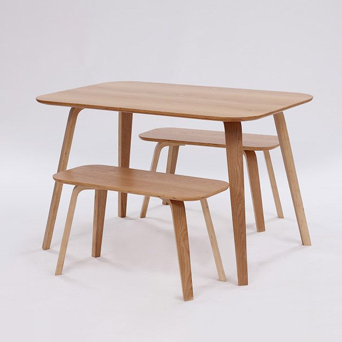 Solid Wood Dining Room Table Contemporary Natural Dining Site Table