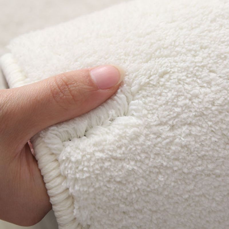 Lichtroze modern tapijten polyester kleur klontdapje niet-slip achterste tapijt voor woningdecoratie