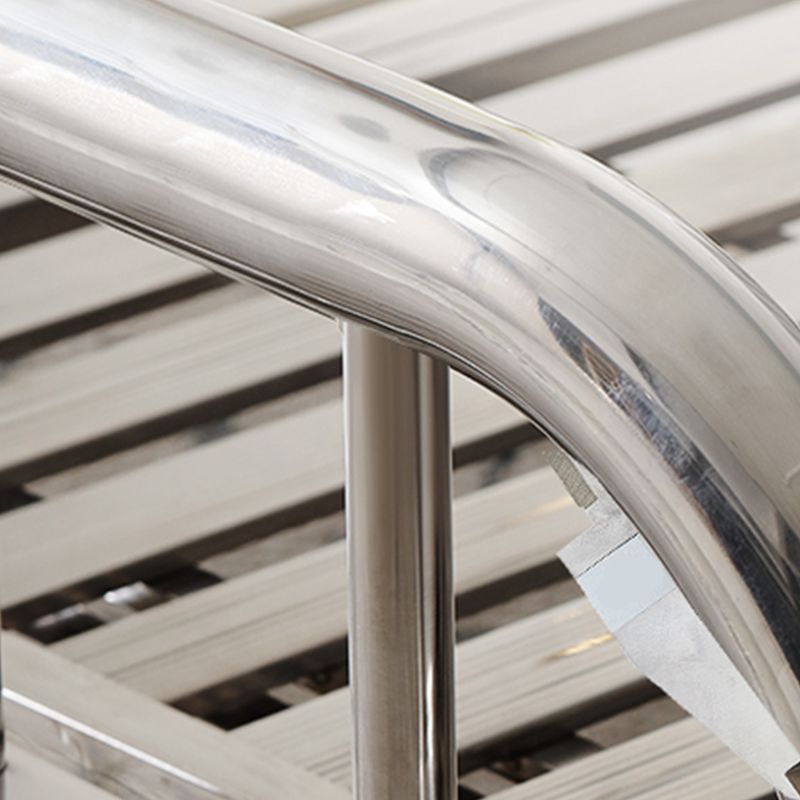 Contemporary Style Bed Frame Metal Standard Bed with Headboard