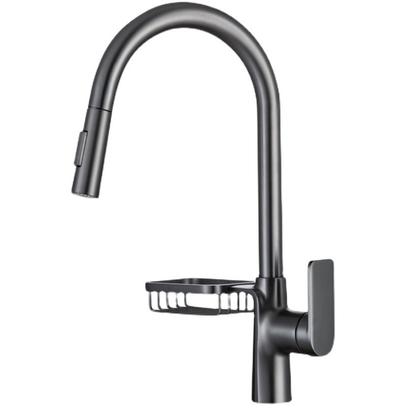 Modern Pull down Standard Kitchen Faucet Single Handle Faucet with Pull out Sprayer