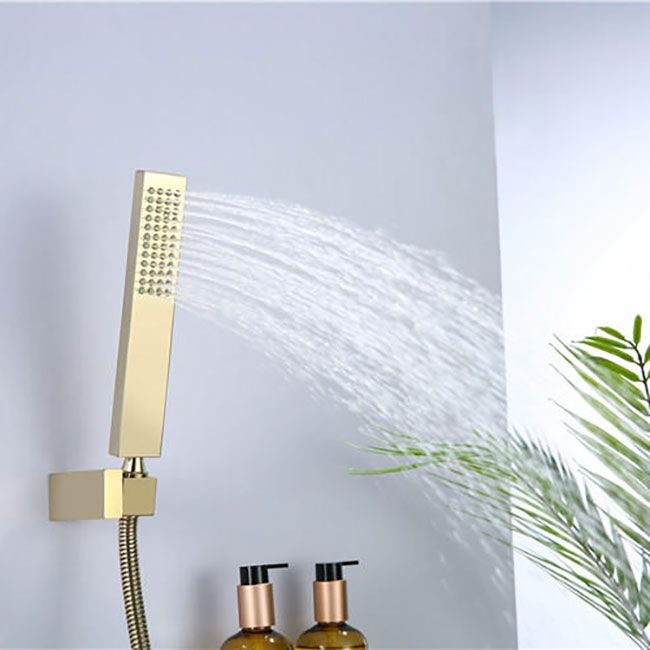 Modern Tub Faucet Trim Copper with Handles and Diverter Wall Mount Bath Filler Trim