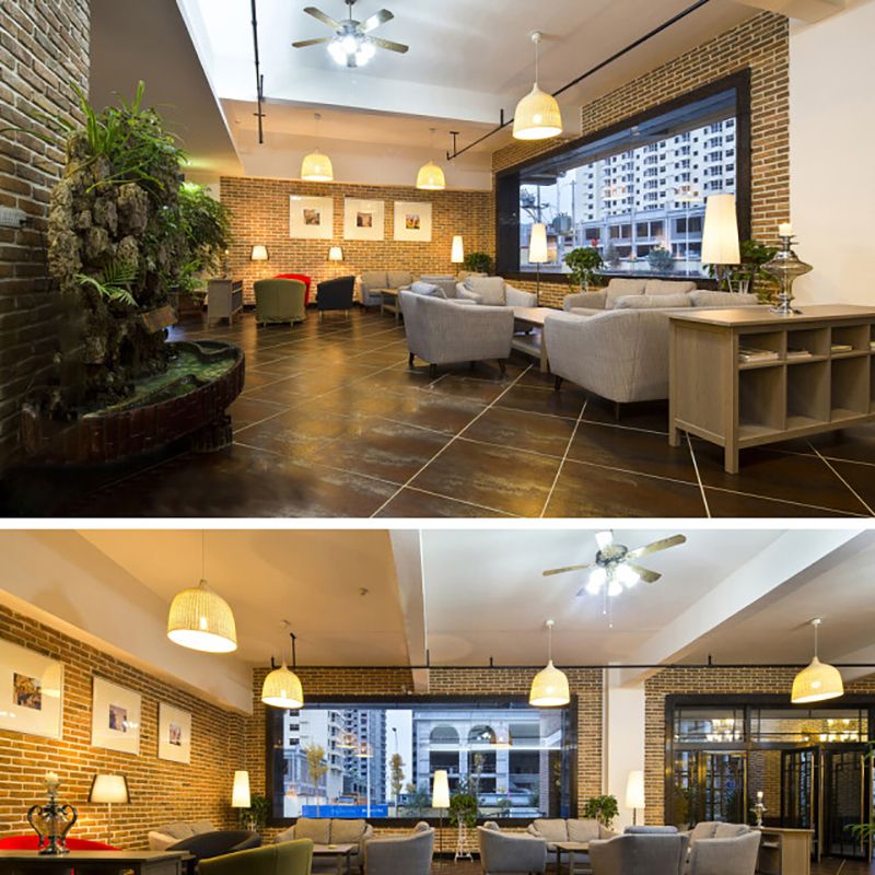 Modern Rattan Hanging Light Simplicity Pendent Lighting Fixture for Restaurant