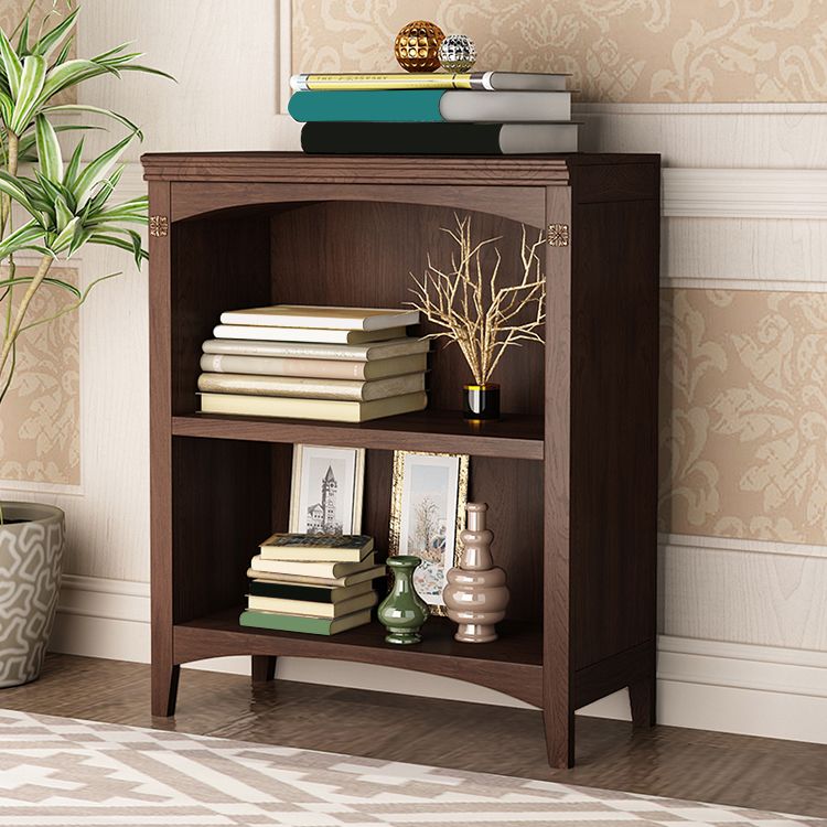 Contemporary Vertical Standard Bookcase Wooden Closed Back Bookcase