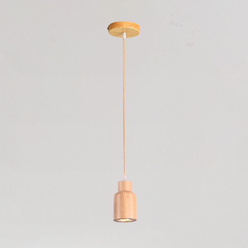 Pendentif en forme géométrique Light Nordic Wood suspension pour le salon