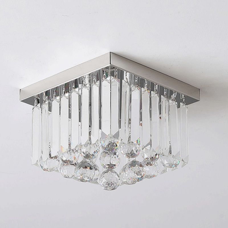 Ultra-Contemporary Flush Mount Lamp Crystal Ceiling Lighting for Foyer