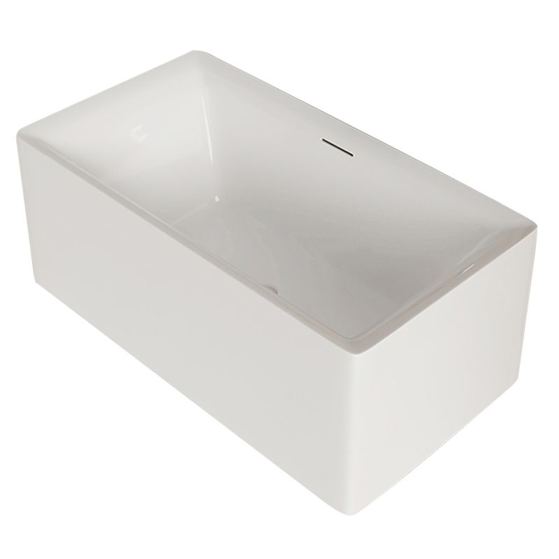 Modern Acrylic Freestanding Bathtub Soaking Tub without Faucet Holes