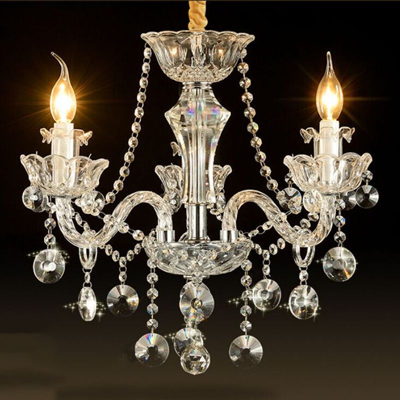 Nordic Style Chandelier Light Postmodern Style Crystal Pendant Lights for Living Room