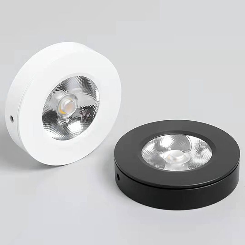 Cilindervormige LED-plafondlamp modern aluminium 1-lichts inbouw voor studeerkamer