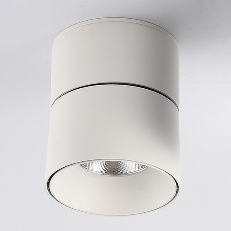 Modern Simple Cylinder Shape Ceiling Light with Aluminum Shade for Living Room