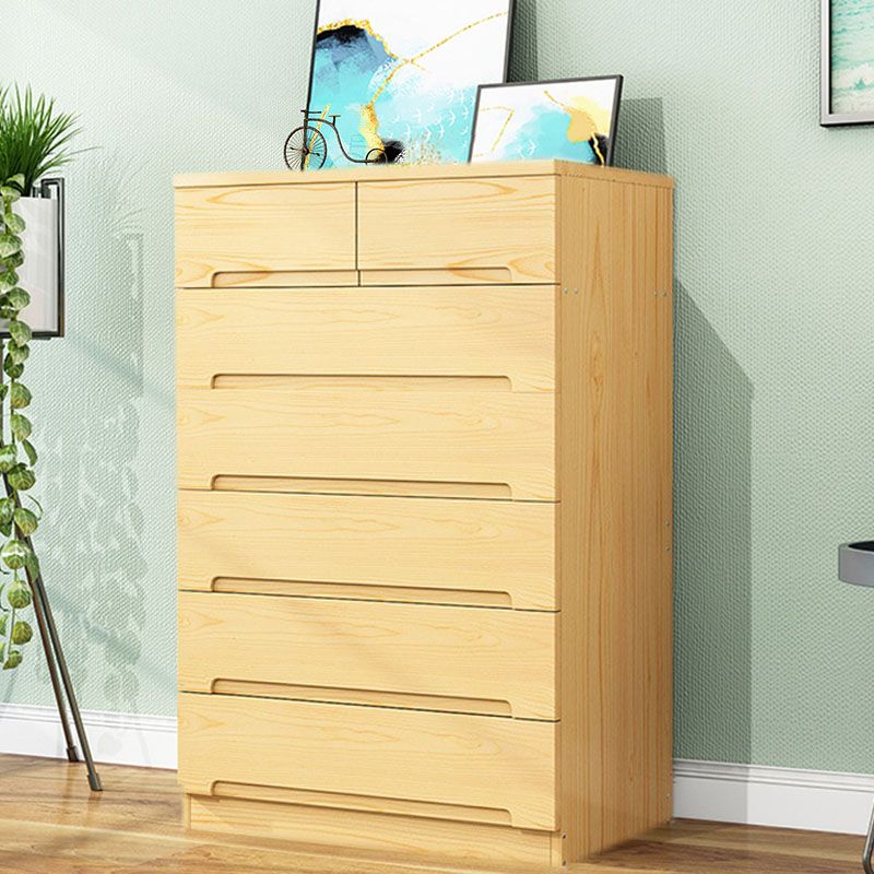Modern Solid Wood Storage Chest Dresser Vertical Storage Chest