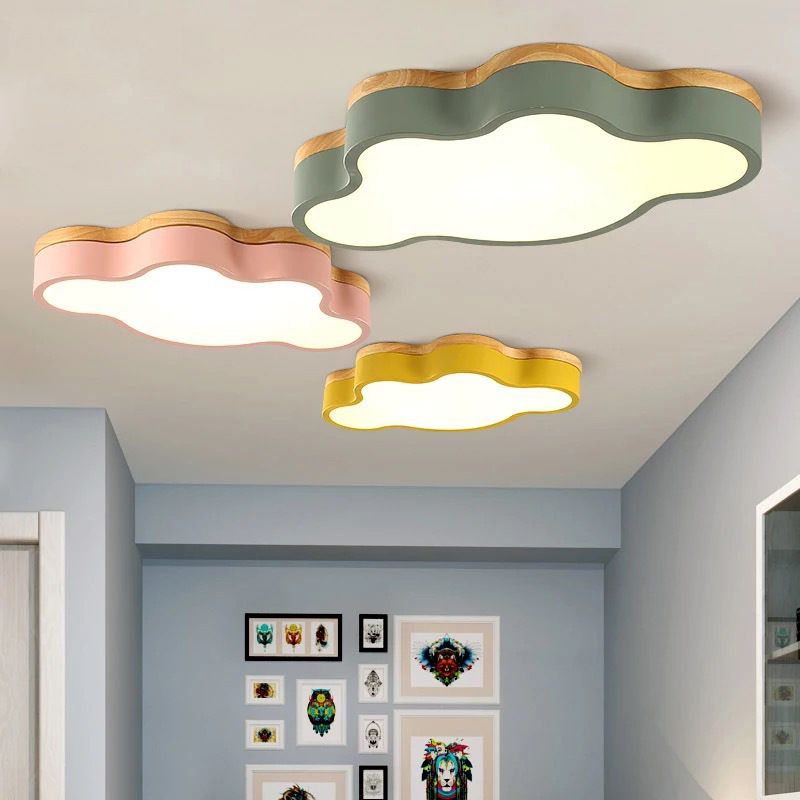 Moderne, wolkenförmige Unterputzbeleuchtung aus Metall mit 1 LED-Unterputzleuchte