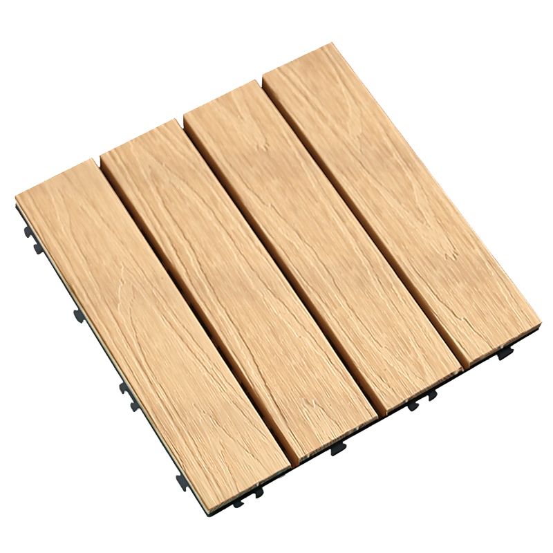 Composite Decking Tiles Interlocking Water Resistant Floor Tiles