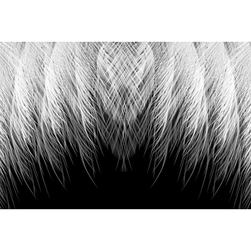 Light Feathers Removable Wall Mural for Living Room Bedroom, Made to Measure