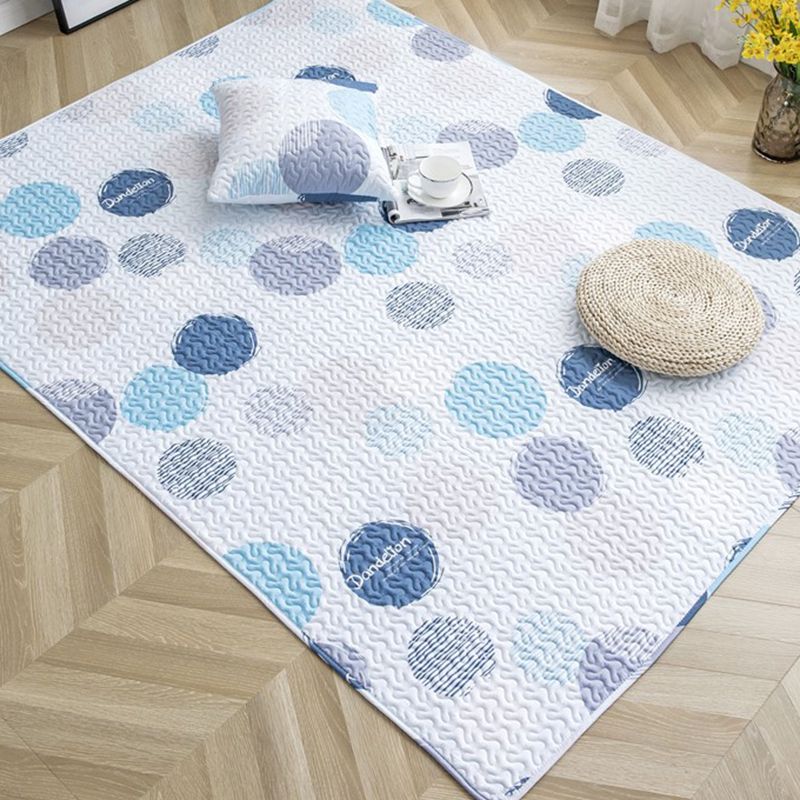 Geometric Pattern Rug Synthetic Carpet Pet Friendly Stain Resistant Rug for Bedroom