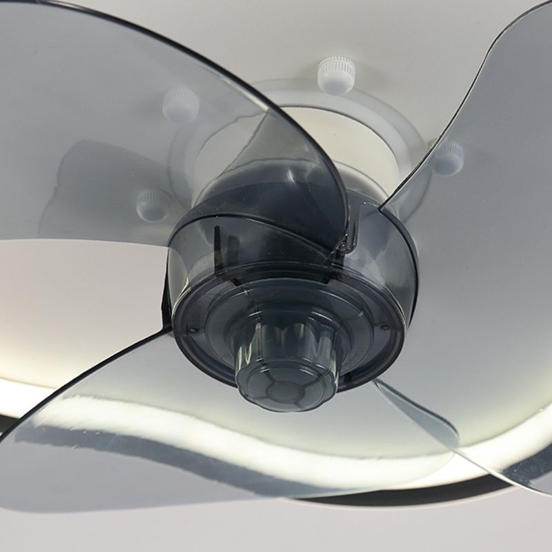 1-Light Ceiling Fan Light Modern Style Metal Ceiling Fan Lighting for Bedroom