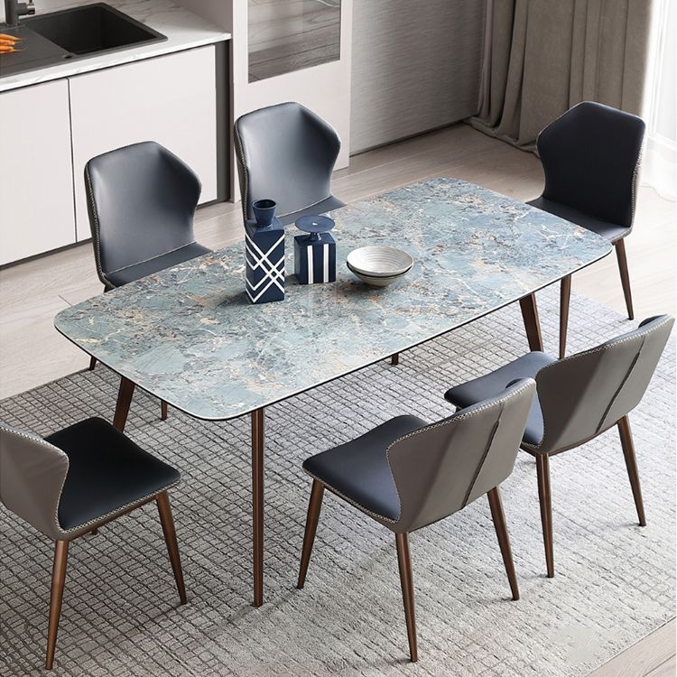 Modern Style Sintered Stone Top Dining Set 1/4/5/7 Pieces Dining Table with Chairs