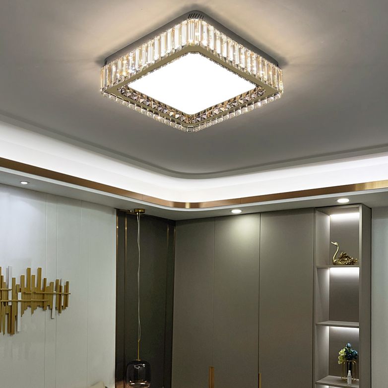 Nouveau cristal moderne encastré luminaire or LED encastré pour la chambre à coucher