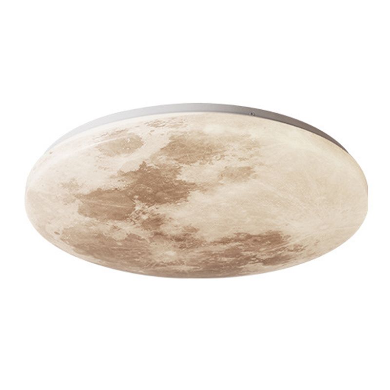 Moon-shaped Flush Mount Ceiling Light Modern LED Flush Mount Ceiling Fixture