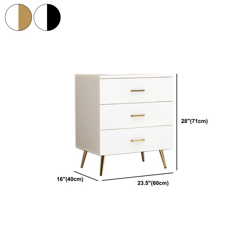 Classic Glam White Storage Chest Vertical Wood Dresser for Bedroom